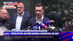 Jordan Bardella à propos de la rencontre avec Marion Maréchal: "Rien n'a été acté, pour l'instant ce sont des discussions"