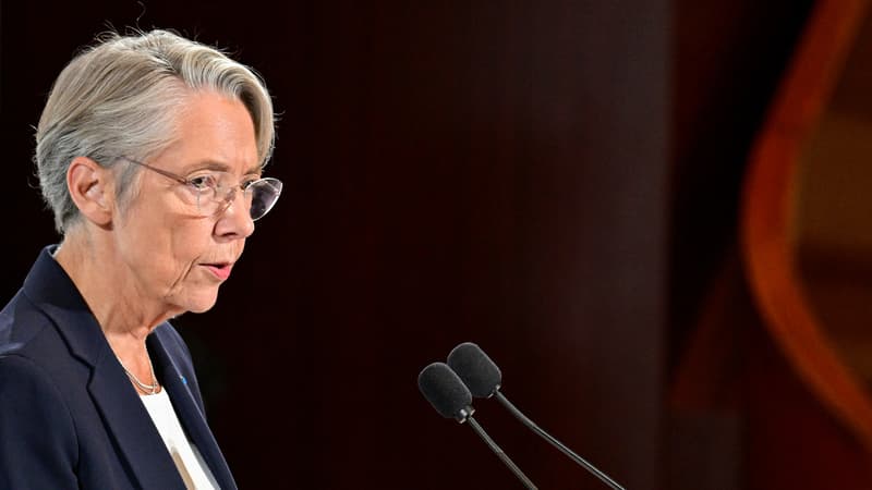 La Première ministre Élisabeth Borne le 16 octobre 2023