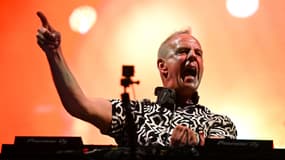 Le DJ Fatboy Slim lors d'un set en juin 2023
